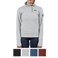 Mountain Standard nylon, polyester and spandex 1/4 zip hoodie in assorted......
