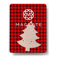 4" x 3" tree-shaped plantable seed packet made with recycled paper.... from...