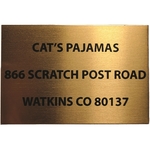 2" x 3" - Custom Aluminum Plate