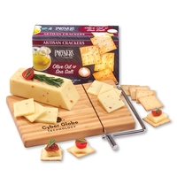 cheese slicer with shelf stable cheese and crackers... from ASI 68680 Maple...