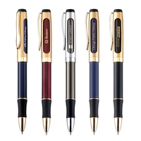 Twist action solid brass ballpoint pen with stain gold.... from ASI 31517...