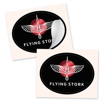 1.25" x 2" Oval Foil Sticker