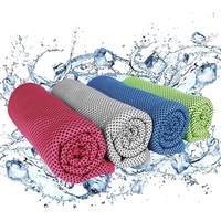 Ultra quality microfiber cooling sports towel; made with highly breathable...