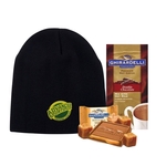 Knit Beanie Hat with Cocoa & Chocolate
