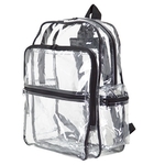 Large clear backpack