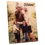 6" x 8" Sublimatable Vertical Glass with 1 Silver Pin