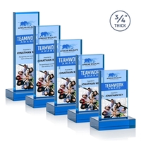 The Marvelous Hathaway Award features a striking Sky Blue Crystal Tower......