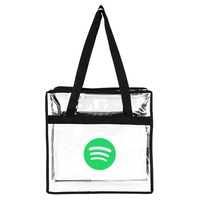 A clear tote with zipper closure... from ASI 40544 Binaco