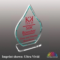3/8" thick acrylic award with clear base and customization.... from ASI 72521...