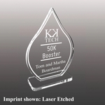Acrylic Stock Award - Laser Etched