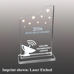 Acrylic Stock Award - Laser Etched