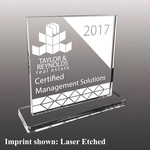 Acrylic Stock Award - Laser Etched