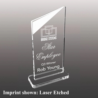 Acrylic Stock Award - Laser Etched