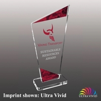 Acrylic award with clear acrylic base and customization.... from ASI 72521...