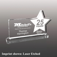 Acrylic award with clear base and customization.... from ASI 72521 Morris...
