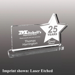 Acrylic Star Award - Laser Etched