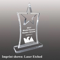 Star shaped acrylic award with customization.... from ASI 72521 Morris Magnets