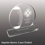 Football Themed Acrylic Award - Laser Etched
