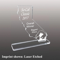 State of California award made of acrylic with a 3/8" thickness.... from ASI...