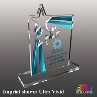 Star shaped award made of 3/8" acrylic with customization options.... from...
