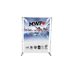 Adjustable Banner Wall Display - 6', 8' or 10'-1 Side Print