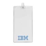 4" x 8" Printed Oversized Vertical Vinyl Pouch with Clip