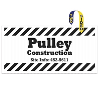 Corrugated Yard Sign - Two Side (12" x 24")