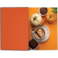 5.5x8.5 matte black journal w/ colored edges, inside covers & elastic... from...