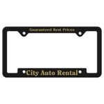Auto License Frame with Notched Panel