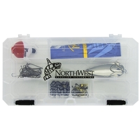 Sunscreen, 75 assorted sinkers, hooks and swivels, classic red and white......