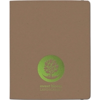 Refillable three-ring paper binders with foil or deboss imprint and 100......