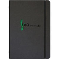 Refillable three-ring paper binders with foil or deboss imprint and 100......