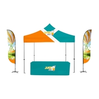 Standard canopy display kit that provides print consistency and color...