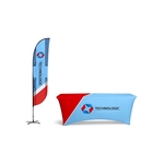 Basic Display Kit - Feather Flag & 6' Table Cover