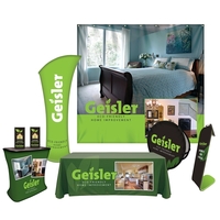 Package includes Trunk, two mini X-Banners, 6' Table Cover, Tower Stand,......