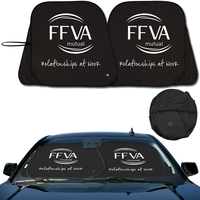 Classic Black Patented collapsible fabric sunshade dual panel with... from...