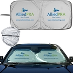 silver sun shade one piece construction 2 loops