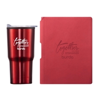 Eccolo® Groove Journal/Bexley Tumbler Gift Set... from ASI 84592 St Regis Group