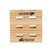 3" Mini Pallet Wood Coaster w/ 1 Color Imprint... from ASI 62088 IDProductsource