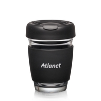 Retiro Borosilicate Glass Tumbler w/Silicone Lid - 8oz... from ASI 84592 St...