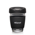 Retiro Borosilicate Glass Tumbler w/Silicone Lid - 8oz