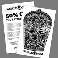 5" x 7" Custom Classic Temporary Tattoos