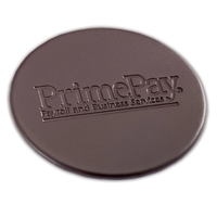 Classic Chocolate Brown Leather 4" Round Coaster