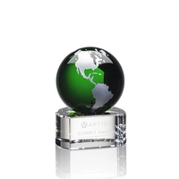 Stunning and Exquisite Globe Award features Gold or Silver filled...