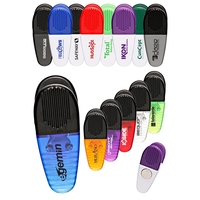 Customizable plastic magnetic memo clip holder with heavy-duty, spring-loaded...