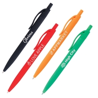 5.5" x .39" x 1.23" plastic click-action ballpoint pen with pocket... from...