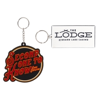 Molded PVC key tag in 3.5" sizes with short chain and... from ASI 62088...