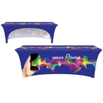 8' Customized Open Back Stretch Style Table Cover