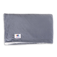 Made from ultra-soft sherpa fabric and comes in a canvas bag.... from ASI...