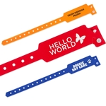 Custom Plastic Wristband (Wide-Faced)